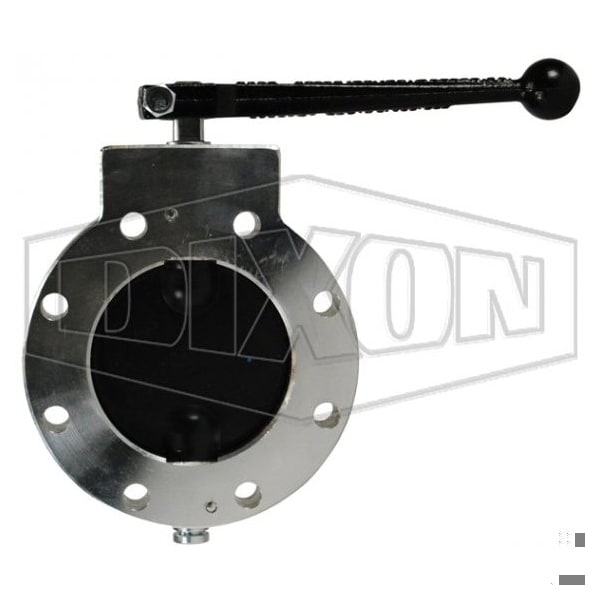Betts Wet-R-Dri Butterfly Valve, 4 in Nominal, TTMA Flange End Style, Aluminum Body